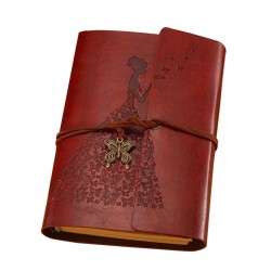 Daily Notepad Vintage A6 Kraft Paper Bound Notebook Loose Leaf Writing Notebook