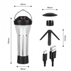 3000mAh Camping Lantern 5 Lighting Modes Led Flashlights Emergency