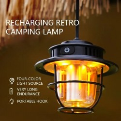 Camping Lantern IPX4 Waterproof Emergency Light Stepless Dimmable