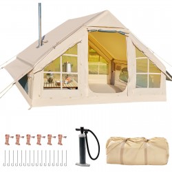 Camping Tent with Air Pump Waterproof Glamping Tent for Family