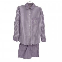 Shortie Pajama Set Size XS Striped 2 Piece Women’s Button Up