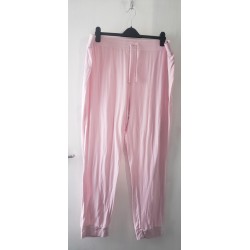 Women's Pink Pyjama Bottoms Elastic Waist Size 20/22