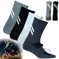 1/2Pairs Cycling Socks High Reflective Cycling Socks Night Safety Men Women Bicycle Sport Running Bike Socks Socks Ciclismo