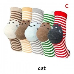 Women's Cute Animal Socks Cotton Patterned Novelty Fun Crew Socks Gift Size US6-12,EUR36-44