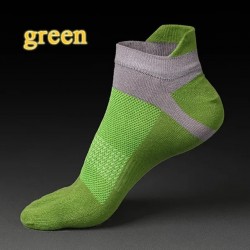 New Men's Socks Five Toe Socks Sports Socks Breathable Grid Cotton Socks Toe Socks