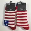 July 4th USA Knit Socks Size L Crew Happy Birthday America American AF/ 2 Pair