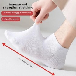 Men's Big Size Socks 45-48 | Breathable Low-Cut Casual & Athletic Socks for Wide Feet