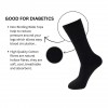 Big Foot Black Mens 100% Cotton Non Elastic Diabetic Socks Loose Grip 11-14