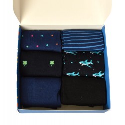 CIOCCA men's short low socks pack of 6 pairs of summer cotton socks with box ite