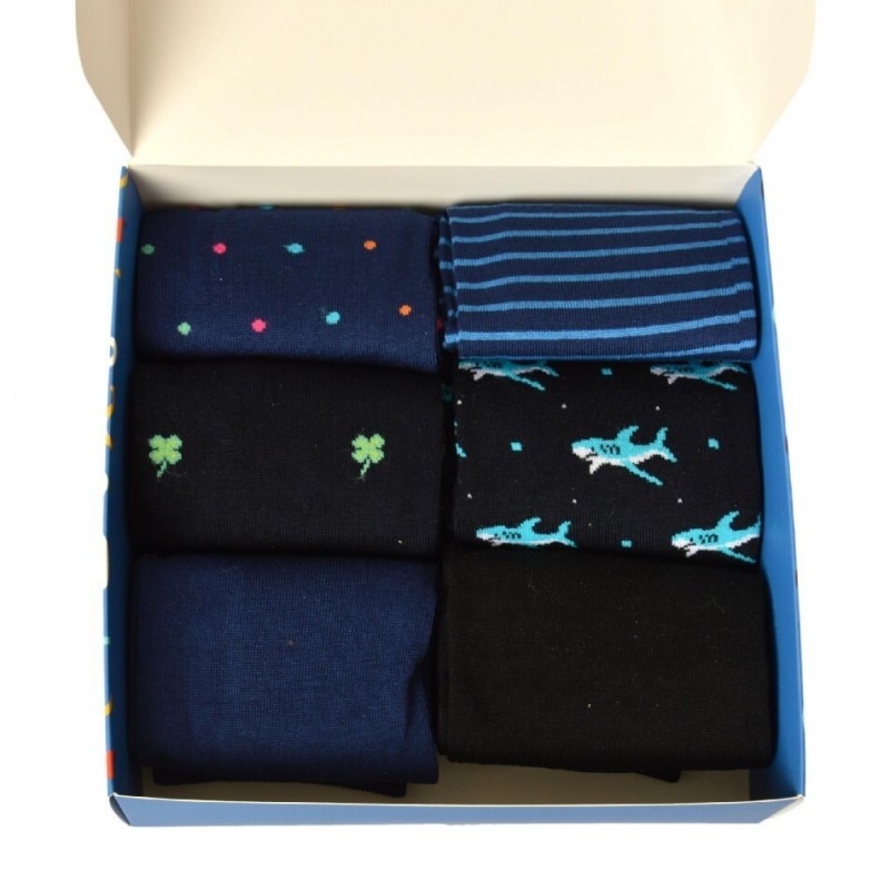 CIOCCA men's short low socks pack of 6 pairs of summer cotton socks with box ite