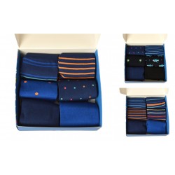CIOCCA men's short low socks pack of 6 pairs of summer cotton socks with box ite