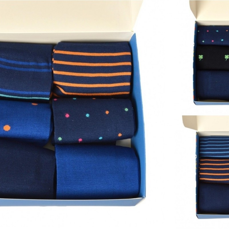 CIOCCA men's short low socks pack of 6 pairs of summer cotton socks with box ite