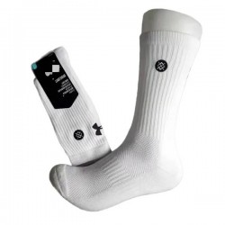 UA Embroidered Terry Sole Basketball Socks | Long Tactical Sports Crew Socks for Men | Breathable Quick-Dry Running Socks