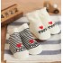For Cute Newborn Baby Toddler Infant Kids Strip Cotton Love Mama/Papa Socks 0~6 Months Baby Socks