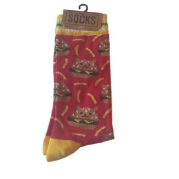 Men's Hamburger Cat Socks, size 6-12