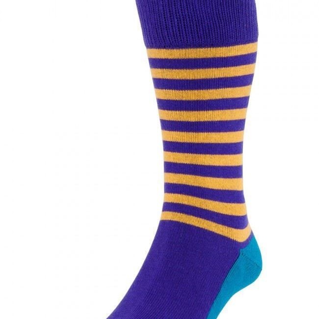 HJ Hall Chunky Cotton Rich Sailor Stripe Socks|Unisex|Multiple Colour Options