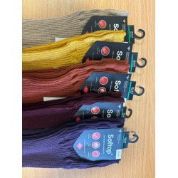 HJ Hall - Cotton Rich Soft-Top Socks Size 6 - 11 - Assorted Colours