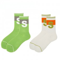Unisex Socks Mid Calf Crew Socks Cotton for Outdoor Sports School Work Size 5-9