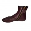 Burgundy Leather Winter Socks Slippers Islam Mest Feet Warmer & Halal Slippers