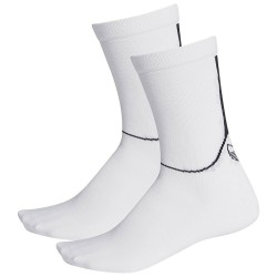 ORIGINAL SPORT LOGO CREW SOCKS 2 PAIRS PACK WHITE FM0715 UNISEX UK2.5-5