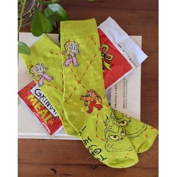 McDonald's Dr. Seuss’s The Grinch Meal Green Pair Spirited Socks NEW Open