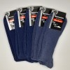 5 pairs of MH socks no elastic 100% cotton 1/1 rib blue tones 47-50