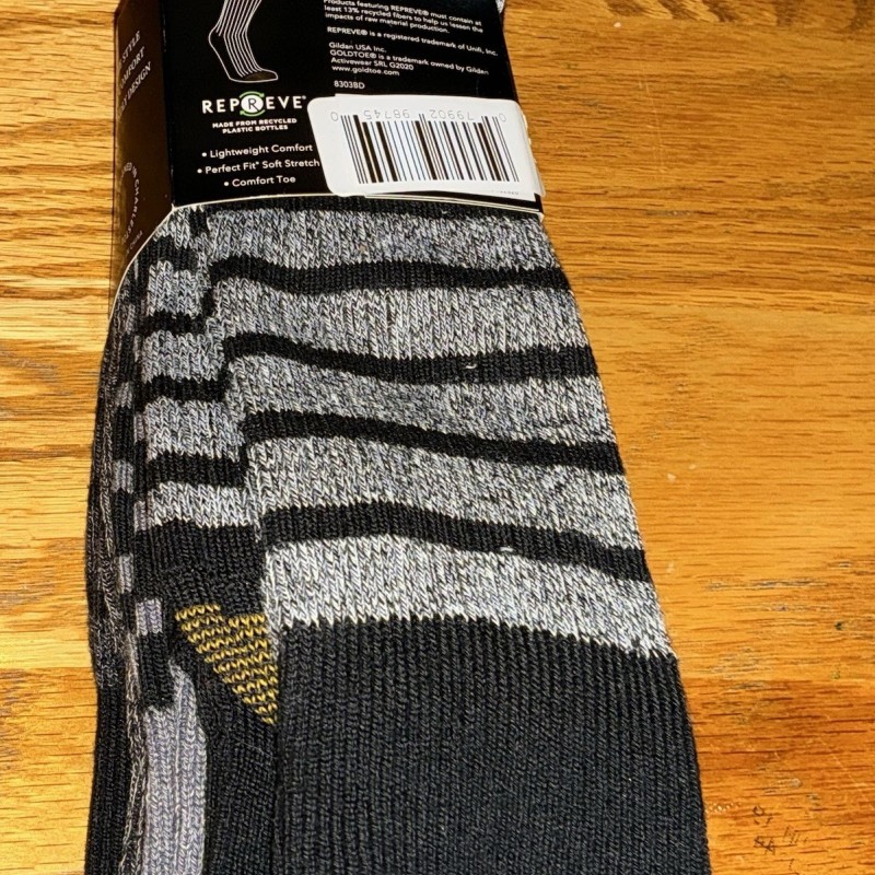 GOLDTOE Men's Wentworth Dress Socks, 5-Pairs, Black, Sz 6-12