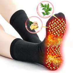1-5 Pair Fashion Self-heating Couple Socks Therapy Anti-fatigue Massage Socks Health Socks Fire Moxibustion Physiotherapy Socks Health Care