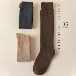 Autumn and Winter Warm High Socks for Women,Stocking Boot Leg Warmer Long Socks Elastic Socking-Thermal Cotton Socks for