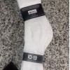 RND 4 Pack White High Performance Crew Socks Mens Size 10-13