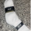 RND 4 Pack White High Performance Crew Socks Mens Size 10-13