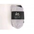 Women's Warm Fuzzy Grip Socks - LA Active - 2 Pairs Black/Grey - Non-Slip UK 4-8
