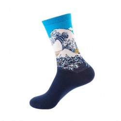 Famous Art Socks (Men's & Women's Sizes) - Great Wave / Adult Large