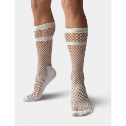 Barcode Berlin fishnet socks Paris white socks 92252/200 gay sexy fast shipping
