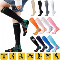 Compression Socks for Women & Men（20-30mmhg）Athletic Nursing Stocking for Running, Flight, Travel, Nurses, Edema