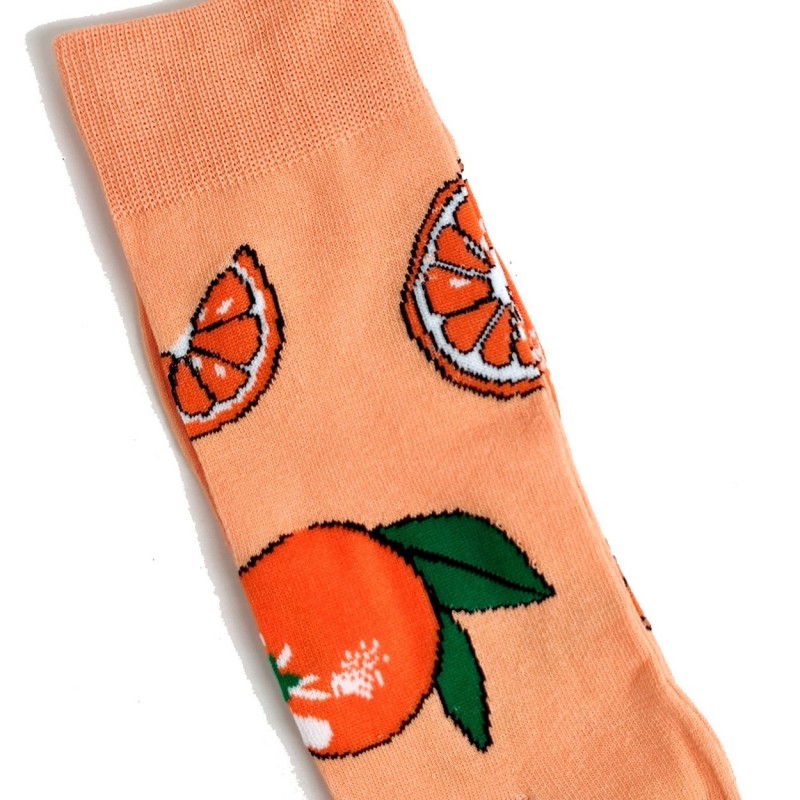 Mens Fruity Oranges Citrus Orange Socks 6-10 UK / 39-44 Eur / 7-11 US