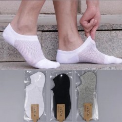 New Men's and Women's Boat Socks Lined with Low-cut Invisible Invisible Socks Summer Breathable Three-color Leisure