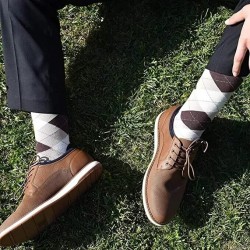 6 Pairs Men's Argyle Socks Designer Cotton Rich Dress Stylish Socks Size 6-11