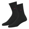 NAVYSPORT 5 Pairs Men's Crew Socks 9-12 Cotton Cushion (9-12, Large, Black 6p