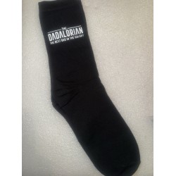 The dadalorian Mandalorian BEST DAD IN Galaxy Men's Cotton Socks UK Size 6-11
