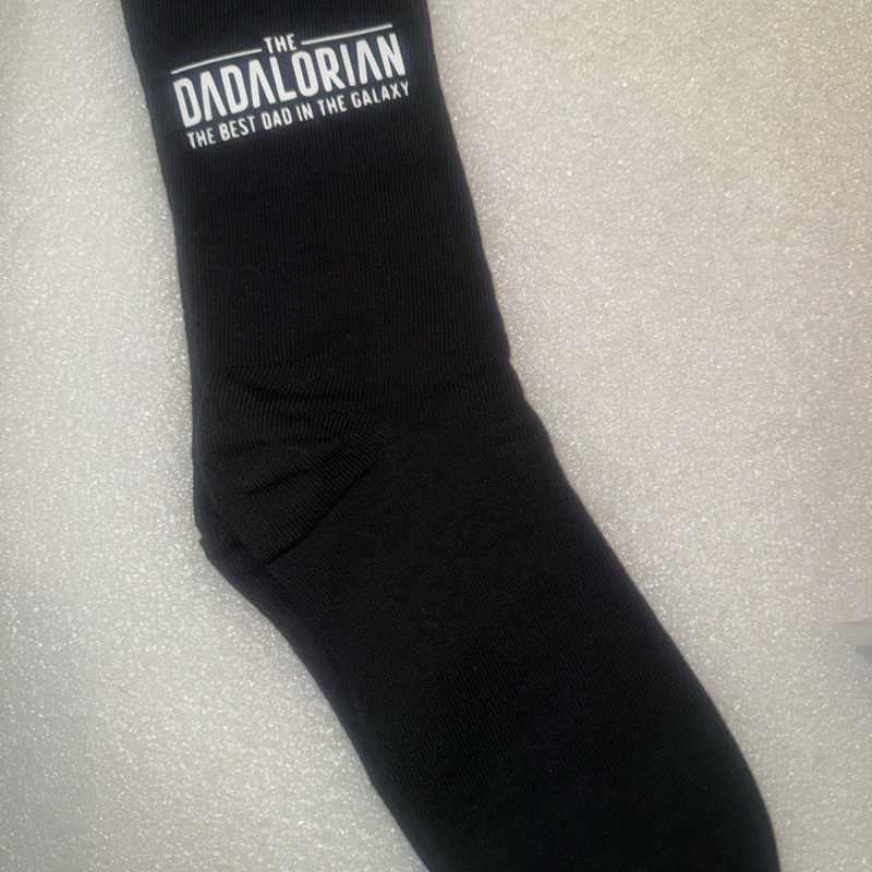 The dadalorian Mandalorian BEST DAD IN Galaxy Men's Cotton Socks UK Size 6-11