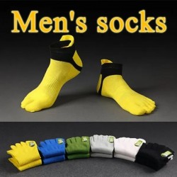 1 Pair Men's Socks Five Finger Sock New Men Mesh Sports Running Five Finger Toe Socks Comfortable Sports Breathable Socks