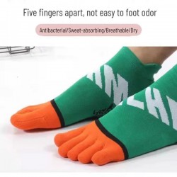 Breathable Split Toe Cotton Socks for Men - Anti-Odor, Moisture Wicking