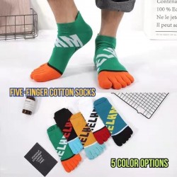 Breathable Split Toe Cotton Socks for Men - Anti-Odor, Moisture Wicking