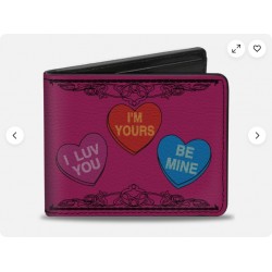 Bi-Fold Wallet Candy Hearts (US IMPORT)
