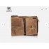 BULLCAPTAIN Retro Men RFID Blocking Leather Card ID Holder Zipper Coin Wallet