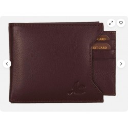 New Premium Quality Bi-fold Leather Wallet Men Brown