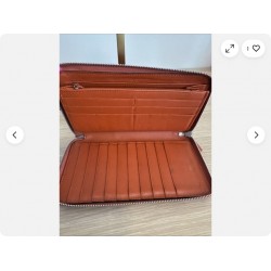 Mini ssima Continental Organizer Orange Zip-Around Wallet