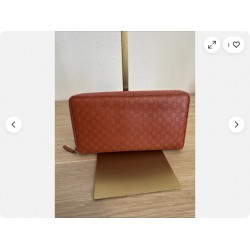Mini ssima Continental Organizer Orange Zip-Around Wallet