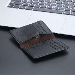 Ultra-thin Men's Leather Slim Wallet Bifold ID Credit Card Holder Billfold Purse